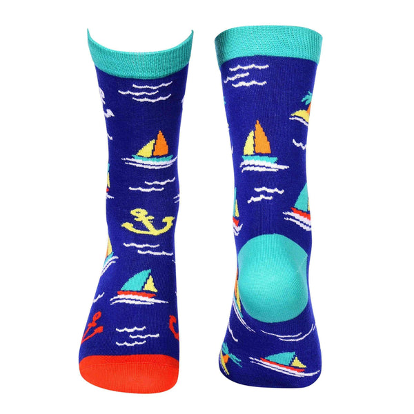 Travel Crew Socks - Sailing - Tale Of Socks