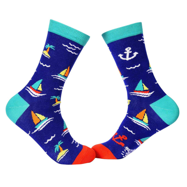 Travel Crew Socks - Sailing - Tale Of Socks