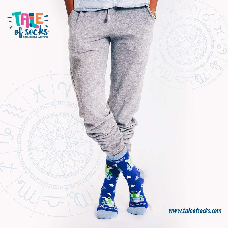 Zodiac Crew Socks - Aquarius - Tale Of Socks