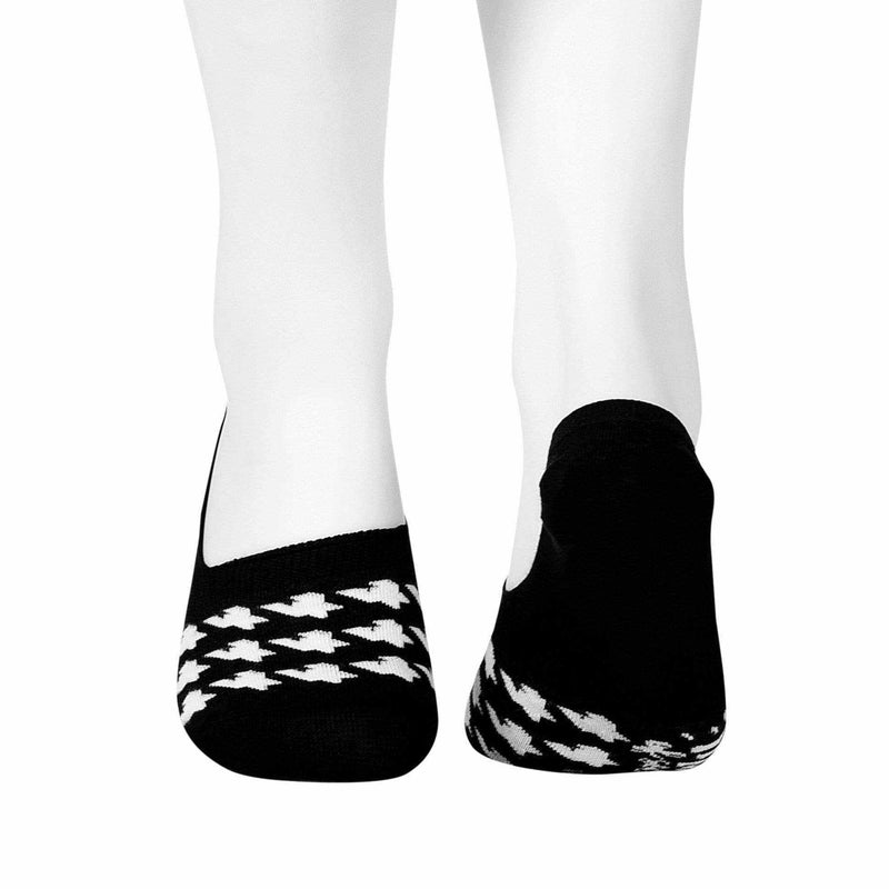 Dogtooth Invisible/Secret Socks - Black & White - Tale Of Socks