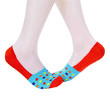 Small Polka Dots Invisible/Secret Socks - Light Blue - Tale Of Socks