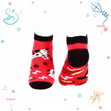 Kids Collection - Ankle Socks - Dogs - Red X Black - Tale Of Socks