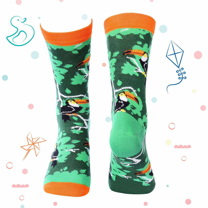 Kids Collection - Jungle Crew Socks - Toucan - Tale Of Socks