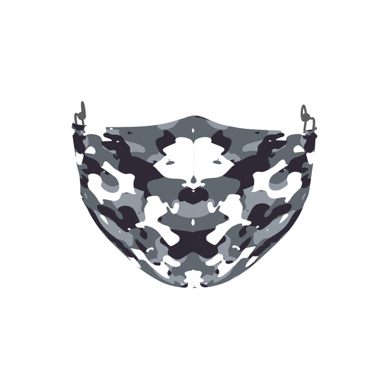 Camouflage Fabric Face Mask - Grey - Tale Of Socks